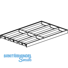 BLUM AMBIA-LINE Besteckeinsatz NL500mm,B300mm, Stahl SW/OG