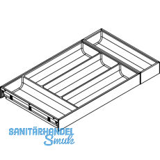 BLUM AMBIA-LINE Besteckeinsatz NL500mm,B300mm, Stahl SW/OG