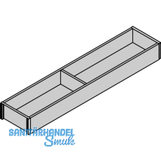 BLUM AMBIA-LINE Schubkastenrahmen schmal, NL550mm, B100mm, Nebraska Eiche