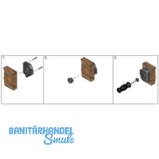 JuNie 7605 Bart ASS Schlieeinsatz Sperre 1, Zink roh