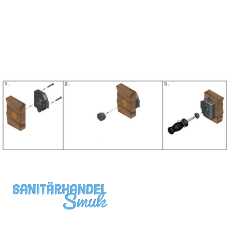 JuNie 7605 Bart ASS Schlieeinsatz Euro - Sperre, Zink roh