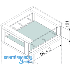 BLUM LEGRABOX free SET H C, TIP-ON, 40kg, NL 600, Seidenwei