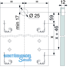 BLUM LEGRABOX Mitnehmer fr Innenschubkasten, KS Seidenwei