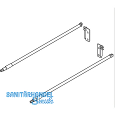 Relingset fr Frontauszug Lnge 450, KB cremewei