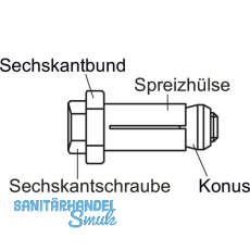 BOXBOLT BQ1Z16 Hohlprofilbefestigung Stahl verzinkt fr den Stahlbau