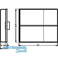 CAMAR 807RV Abdeckkappe zu Unterschrankaufhnger, Kunststoff wei