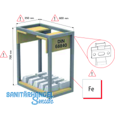 CAMAR Schrankaufhnger 806, links, Tragkraft 130KG, Stahl verzinkt