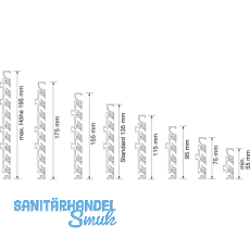 Design Klemmaufnahme Aluprofil - Sockelanwendung