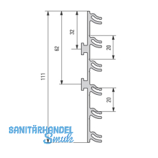 Design Klemmaufnahme Aluprofil - Sockelanwendung
