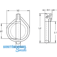 DIN11023 8x 62 verzinkt Klappstecker
