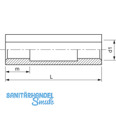 DIN1479 M12x 55 verzinkt Spannschlossmutter aus Stahl