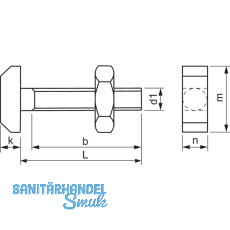 DIN 188 8.8 M 8x 25 verzinkt Hammerschraube mit Nase