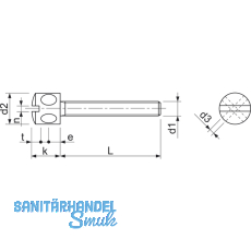 DIN 404 M 4x 10 verzinkt Kreuzlochschraube mit Schlitz