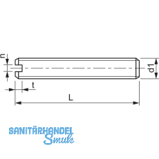 ISO4766 14H M12x60 verzinkt Gewindestift mit Schlitz und Kegelkuppe (DIN 551)