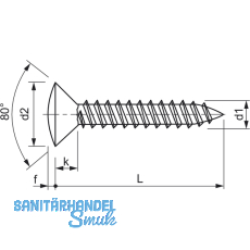 DIN7983C 4.2x 38 Phillips-KS Edelstahl A2 Linsensenkkopf-Blechschraube ~ISO7051
