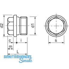DIN 910 5.8 M26x1.5 verzinkt Verschlussschraube metrisches Feingewinde