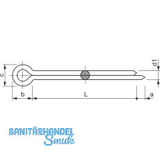 ISO1234 3.2x 25 Edelstahl A2 Splint (DIN 94)
