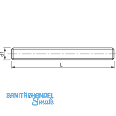 DIN 976-1 M 6x 70 Form A Edelstahl A2 Gewindestck