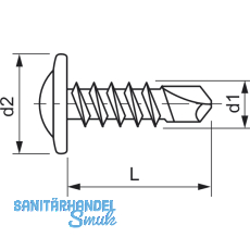 Rckwandbohrschraube 4,2x16 verzinkt