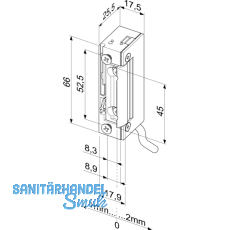 Trffner 148WE FaFix,wassergeschtzt, 10 - 24 V, m. Entriegelung, o. Schliebl.
