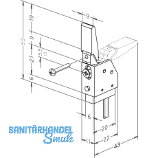 Riegelschaltkontakt 878