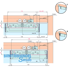 EKU CLIPO 36 G IS Beschlgegarnitur, 1 Tre