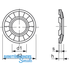 Erdungsscheibe M12 verzinkt