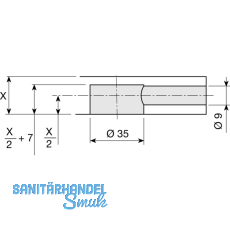 Exzentergehuse  35 mm, Zamak verzinkt