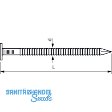 Fassadennagel 1.9x 30 Edelstahl natur