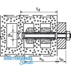 FISCHER FIS H12x 80 K Kunststoffankerhlse bauaufs.Zugelassen mit Verbindung FIS