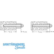 FISCHER FIS A M12x160 Ankerstange 5.8 verzinkt bauaufsichtlich Zugelassen