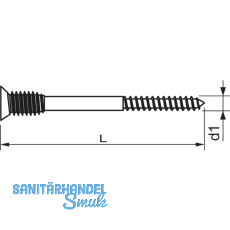 FISCHER JUSS 6.0x 90 Justierschraube fr Abstandsmontagen verzinkt-blau