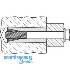 FISCHER M Dbel M 6 Nylon grau fr metrische Schrauben