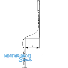 Flexibles Gestnge HAUTAU, 1250 mm, grau