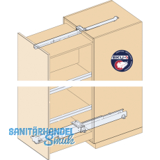 EKU-FORTE Schrankauszug Lnge 880 mm, Tiefe 885 mm, KB lichtgrau RAL 7035