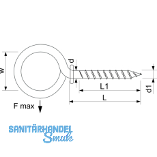 Gerstkloben mit Holzgewinde 10.0x120 verzinkt-blau TV geprft