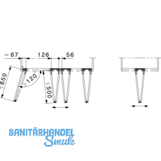 HAWA Multifold 30 Beschlgegrt., 2 Flgeln, Falttr auen
