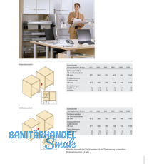 HETTICH SYSTEMA TOP 2000 Verriegelungsstange Stop Control, Lnge 5,5 HE