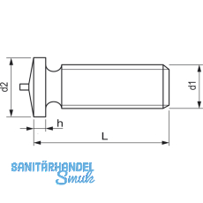 ISO13918-1 SZ M 4x10 Stahl verkupfert Schweibolzen mit Spitzenzndung