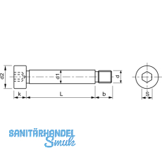 ISO7379 12.9 M 6 8x 25 blank Passung f9 Pass-Schulterschraube mit ISK