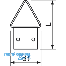 Klappse 17x27 Stahl vermessingt