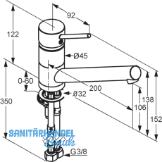 SOLIDO Kchenarmatur Scope druckfest, Chrom