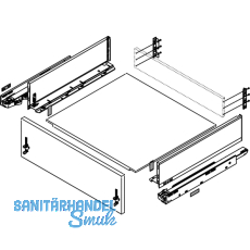 BLUM LEGRABOX pure SET H K, TIP-ON, 40kg, NL 550, Oriongrau
