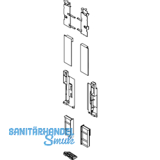 BLUM LEGRABOX Fronthalter Innenauszug m. Einschubelement H C, Oriongrau