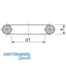 O-Ring 18.72 x 2.62 NBR 70 schwarz