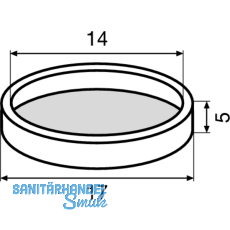 QuickClick Einsatz STOPP zum Aufdrcken  17 mm, Kunststoff natur