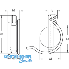 Rohrklappstecker 12x 55 verzinkt