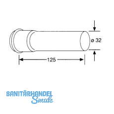 SOLIDO 5/4" x 32 mm Verlngerungsrohr