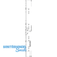 MFV-Schloss GU Secury R4, DM 80 mm, Stulp 2285 x 20 x 3 mm eckig, silberfrbig
