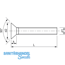 ~ISO10642 8.8 M10x 25 Torx 50 verzinkt Senkschraube